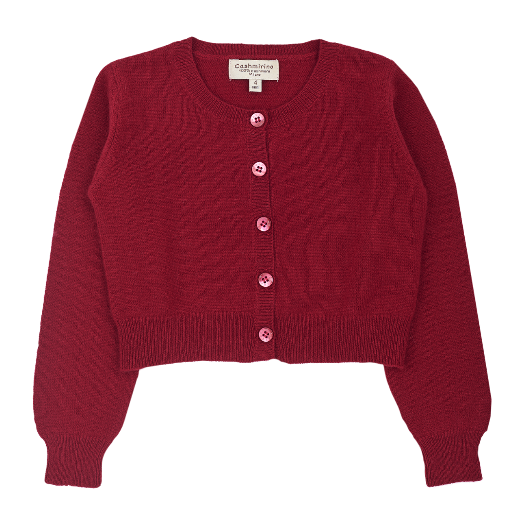 Girl - Silvie 100% Lightweight Cashmere Shrug with Round Neck and Long Sleeves