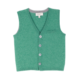 Boy - Benjamin 100% Sleeveless Cashmere Cardigan with Pocket