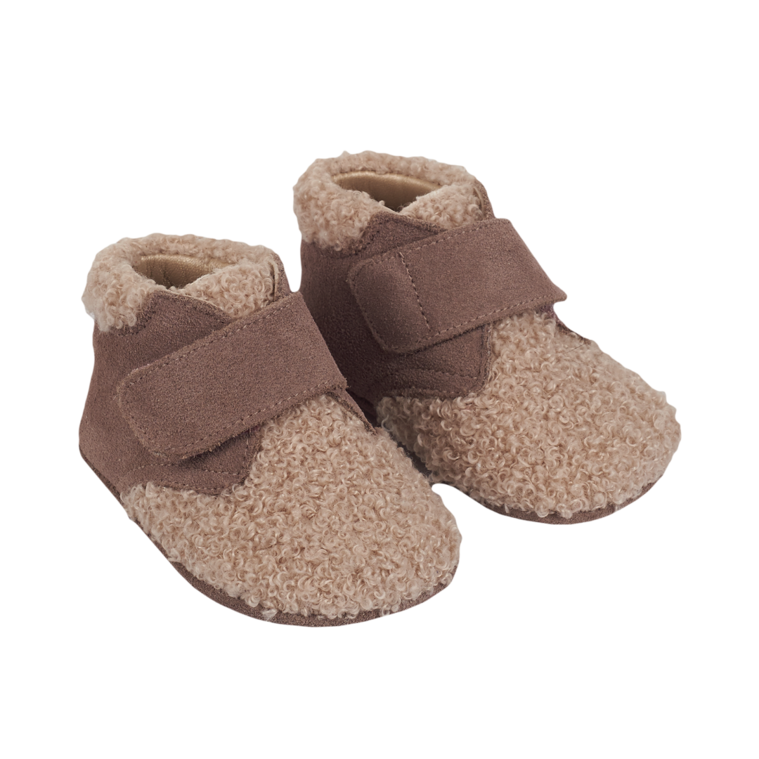 Baby Unisex - Hazel 100% Suede & Sherling Ankle Boots