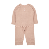 Baby Girl - Sevilla Royal Alpaca Jumper & Trouser Set – Hand-Embroidered, 2-Piece