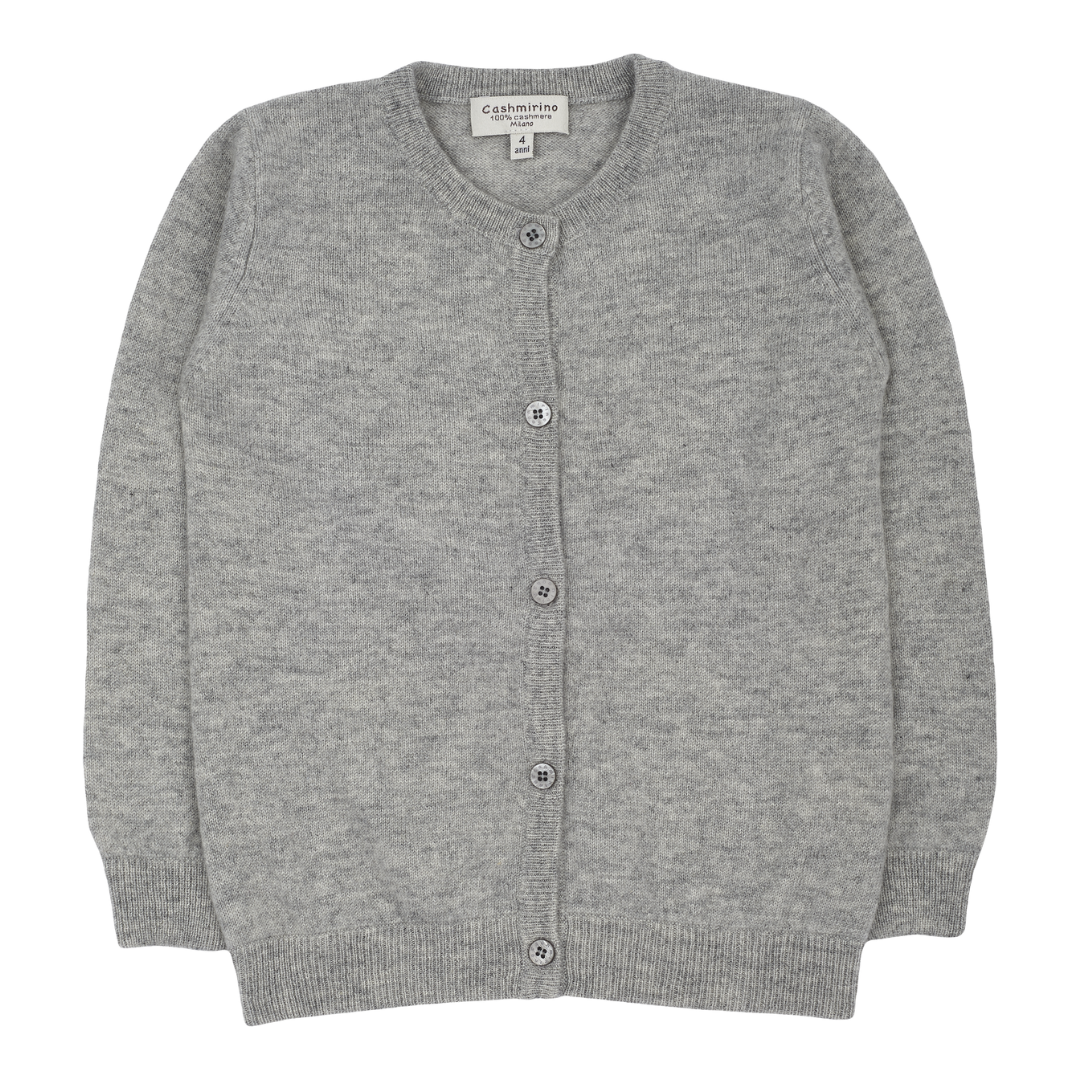 Girl - Sofi 100% Cashmere Everyday Cardigan 2 to 6 Years in Neutral Colours