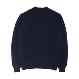 Men - Cashmere Round Neck Jumper with Elbow Patches