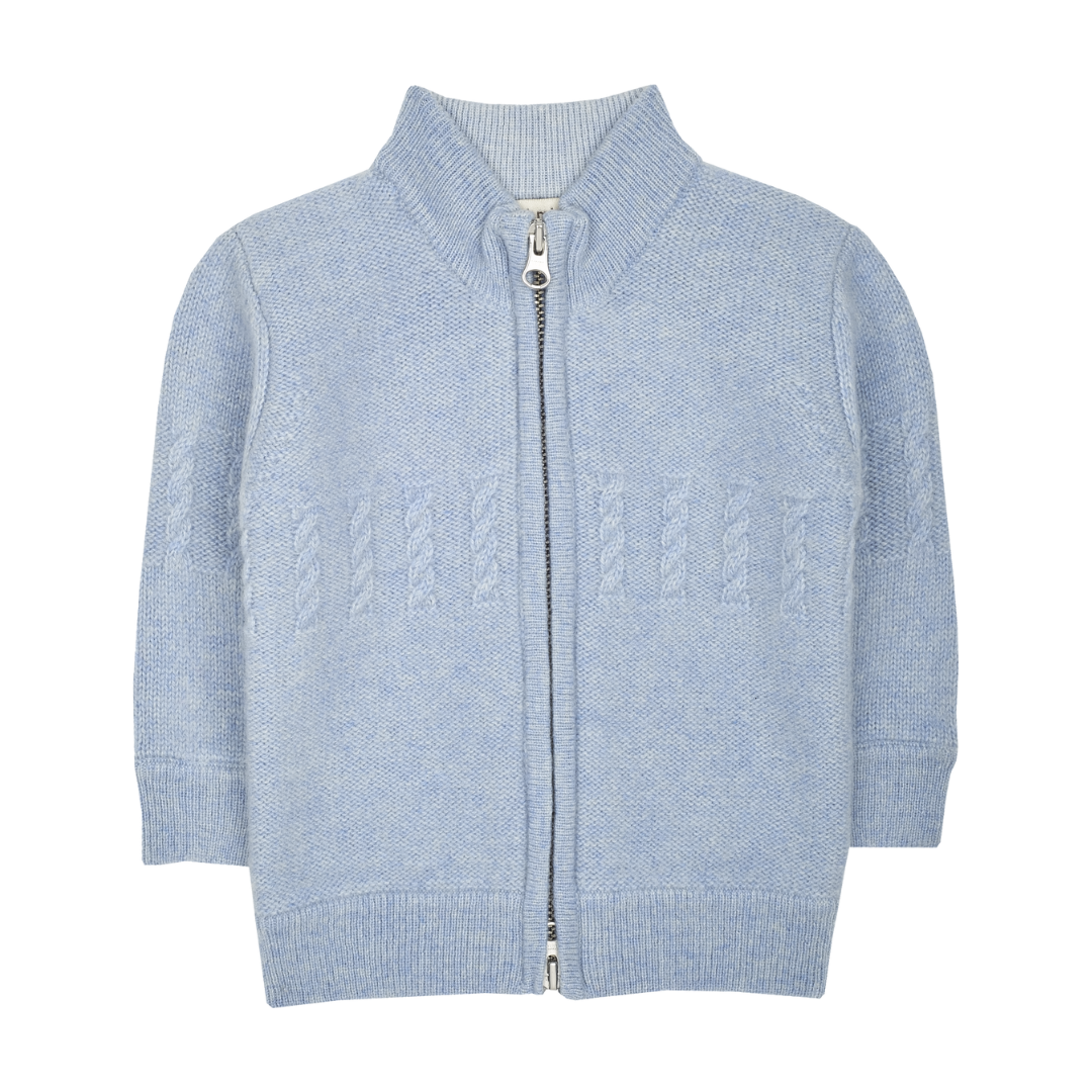 Baby Boy - Emanuele 100% Cashmere High Neck Cardigan