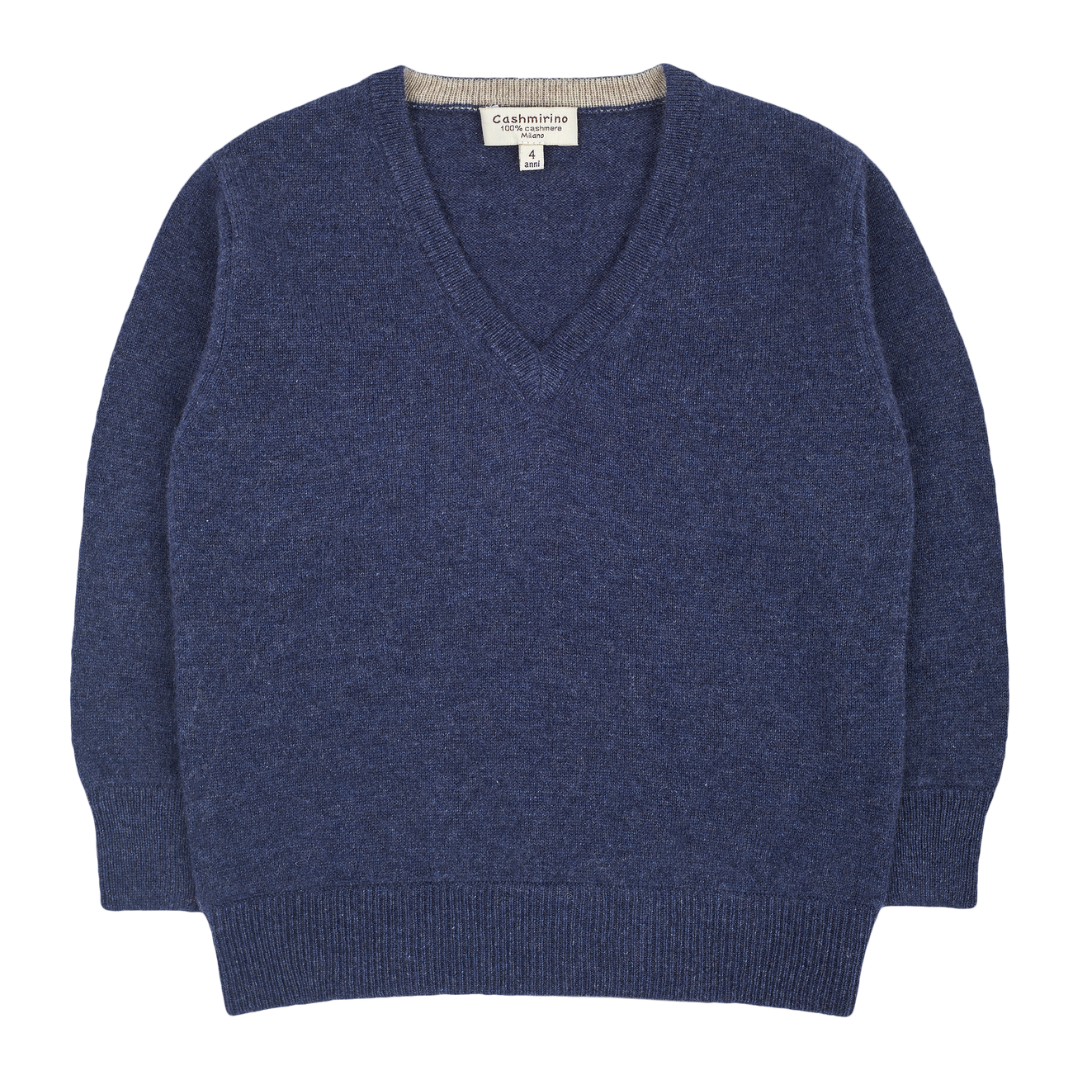 Boy - Vittorio 100% Cashmere V-Neck Jumper
