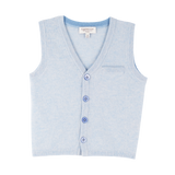 Boy - Benjamin 100% Sleeveless Cashmere Cardigan with Pocket