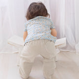 Baby Girl - Kelly Lightweight Cotton Pull-On Trousers with Heart Back Pocket