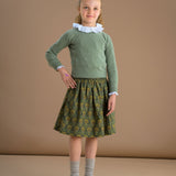 Girl - Agatha Liberty Print Skirt – Peacock Design