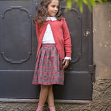 Girl - Agatha Liberty Print Skirt – Peacock Design