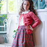 Girl - Agatha Liberty Print Skirt – Peacock Design