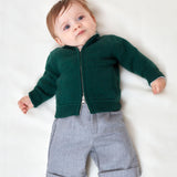 Baby Boy - Alex 100% Cashmere High Neck Cardigan