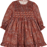 Girl - Micaela Liberty Leopard Print Smocked Dress