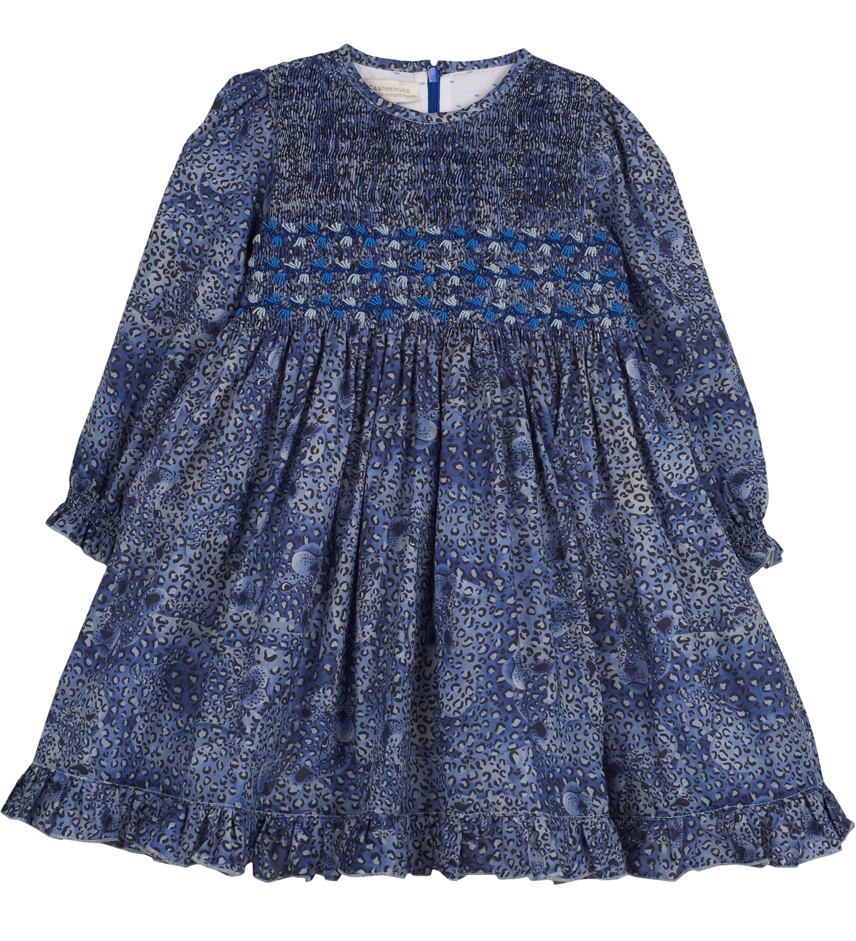 Girl - Micaela Liberty Leopard Print Smocked Dress