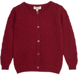 Girl -  Esme Lightweight Cashmere Cardigan with Diamond Pattern