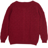 Girl -  Esme Lightweight Cashmere Cardigan with Diamond Pattern