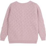 Girl -  Esme Lightweight Cashmere Cardigan with Diamond Pattern