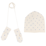 Baby Girl - Dora 100% Cashmere Set of Mittens and Hat