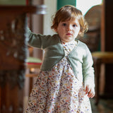 Baby Girl - Brielle Shrug in 100% Cashmere with Braid Stitch Detail