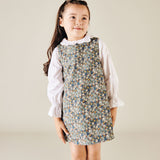 Girl - Brigitte Cotton Mini Dress in Roses and Freesias Print