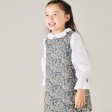 Girl - Brigitte Cotton Mini Dress in Roses and Freesias Print