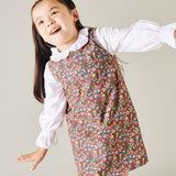 Girl - Brigitte Cotton Mini Dress in Roses and Freesias Print