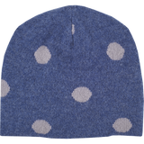 Baby Girl -  Cashmere Reversible Hat with Intarsia Circles