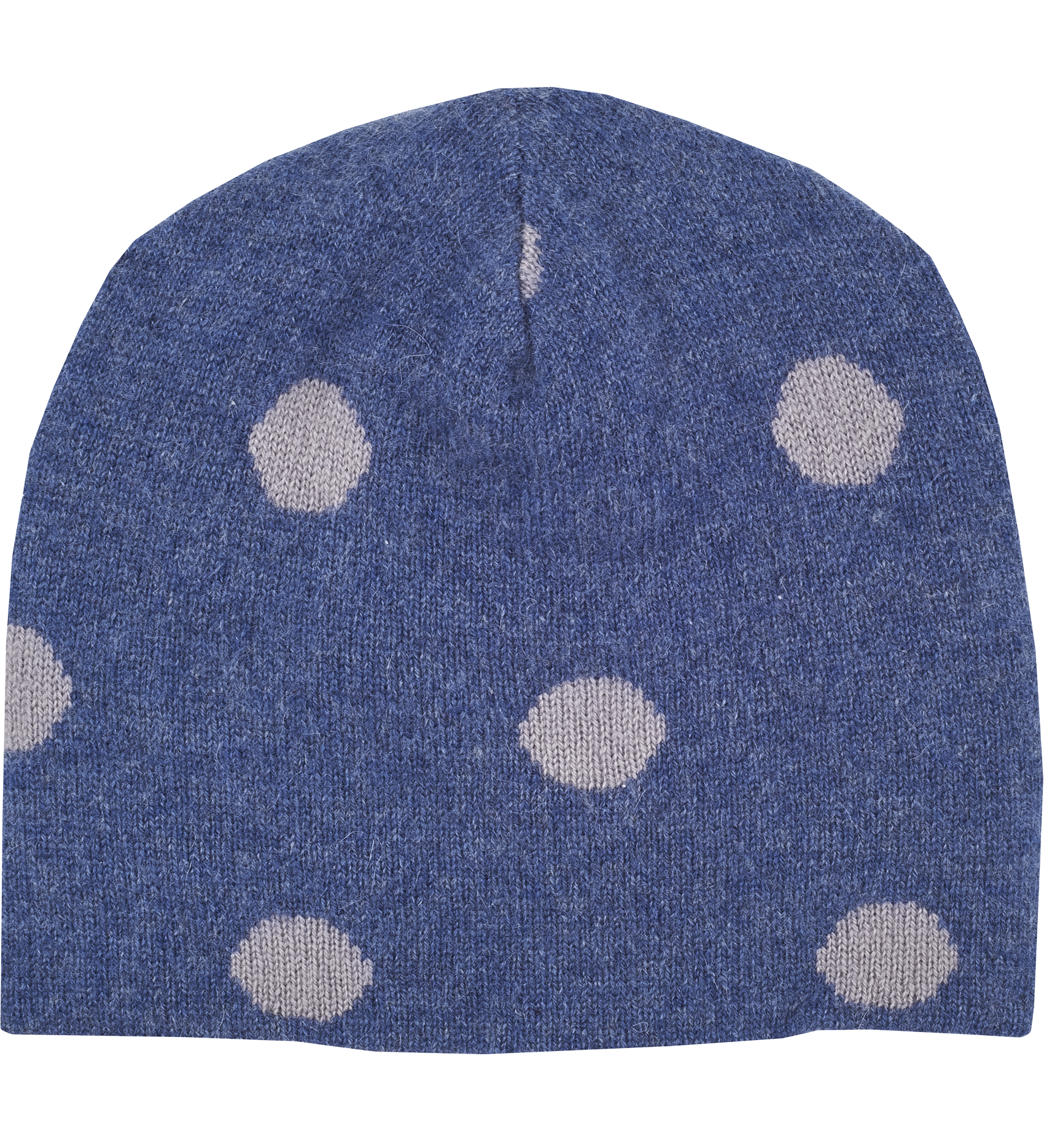 Baby Girl -  Cashmere Reversible Hat with Intarsia Circles