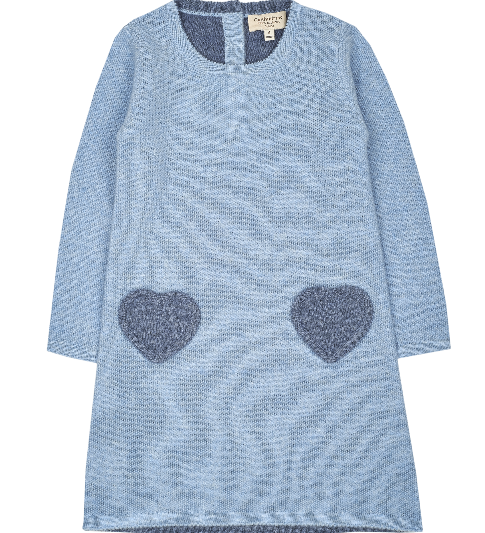 Baby Girl - Maya 100% Cashmere Knee Length Dress