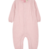 Baby Girl - Drew 100% Cashmere Romper – Knit Detail with Button Fastening