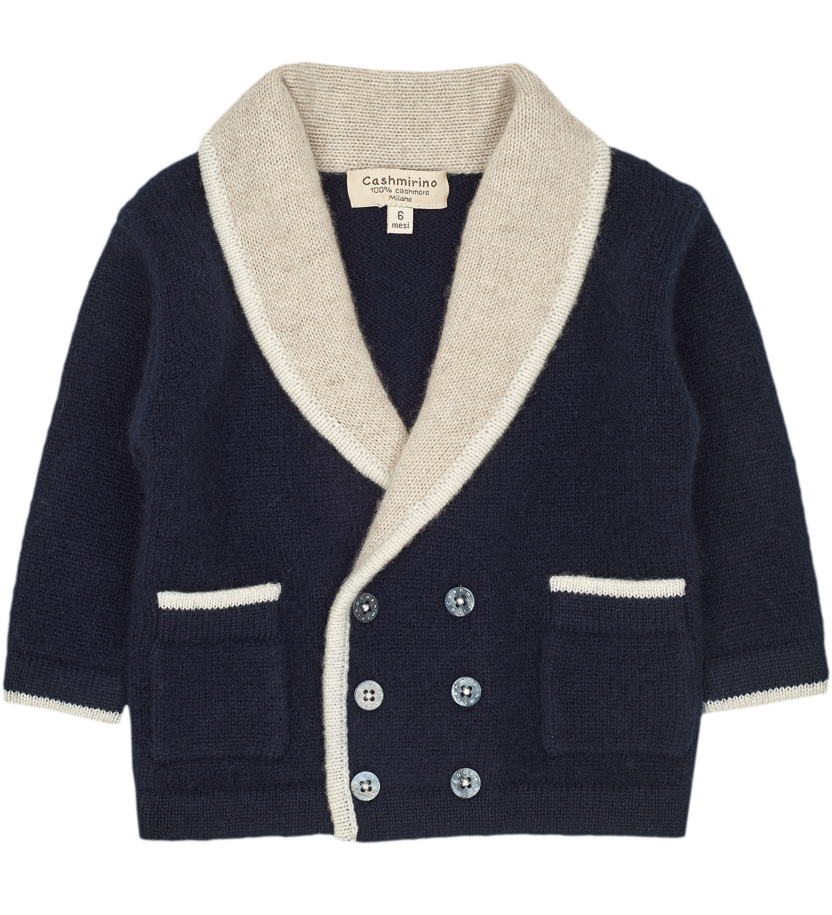 Baby Boy - Nat 100% Cashmere Double Breasted Blazer