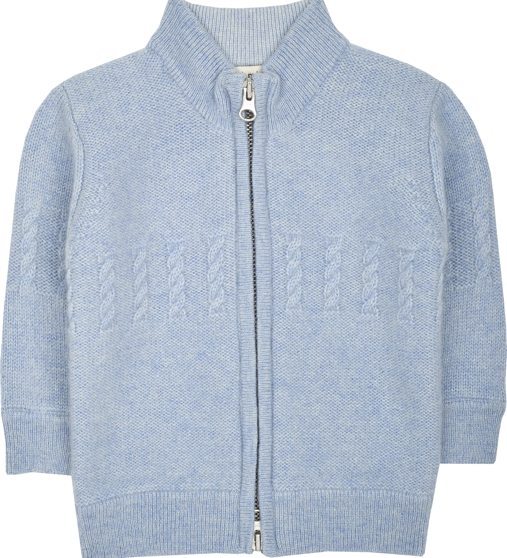 Baby Boy - Emanuele 100% Cashmere High Neck Cardigan