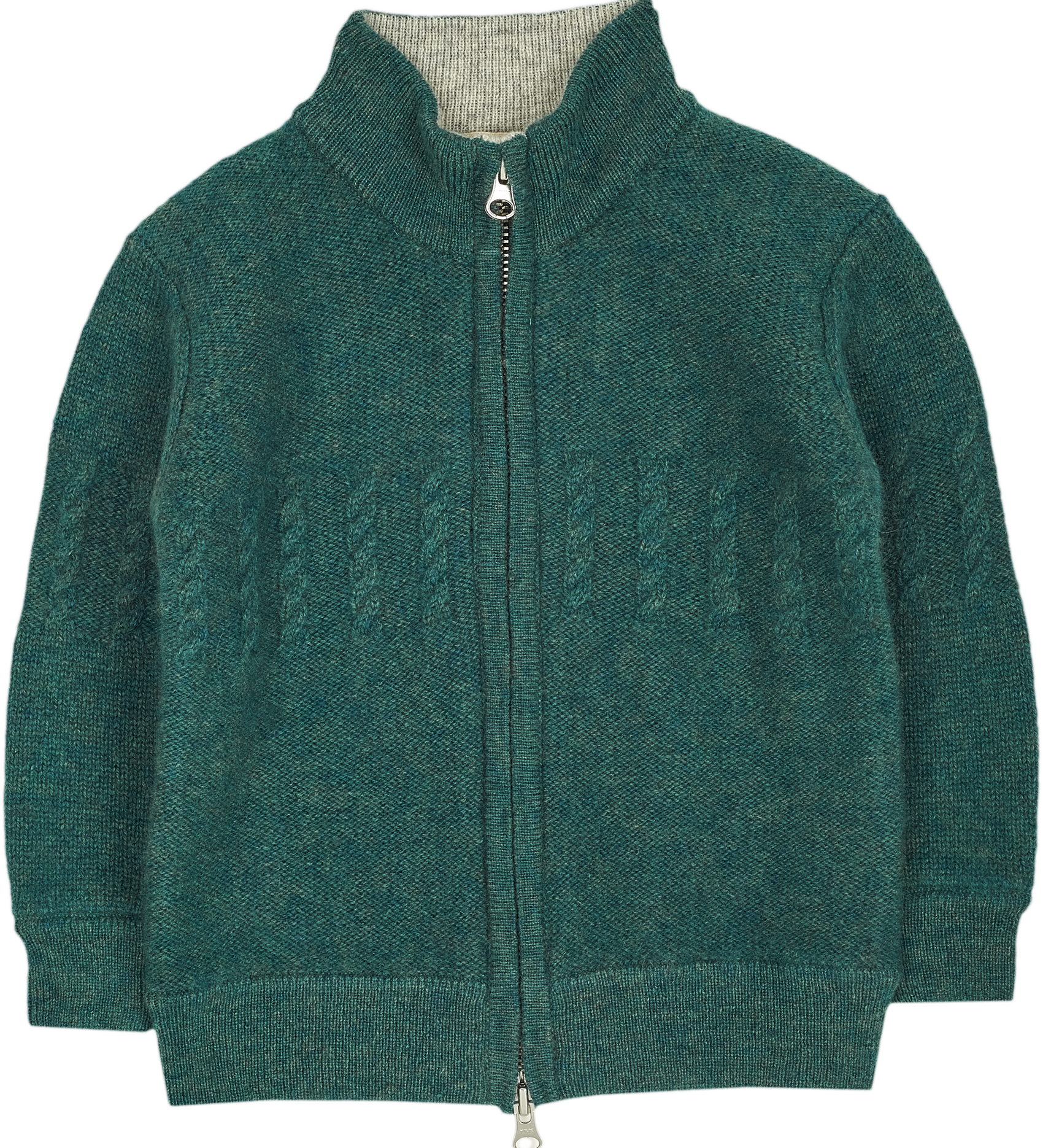 Baby Boy - Emanuele 100% Cashmere High Neck Cardigan