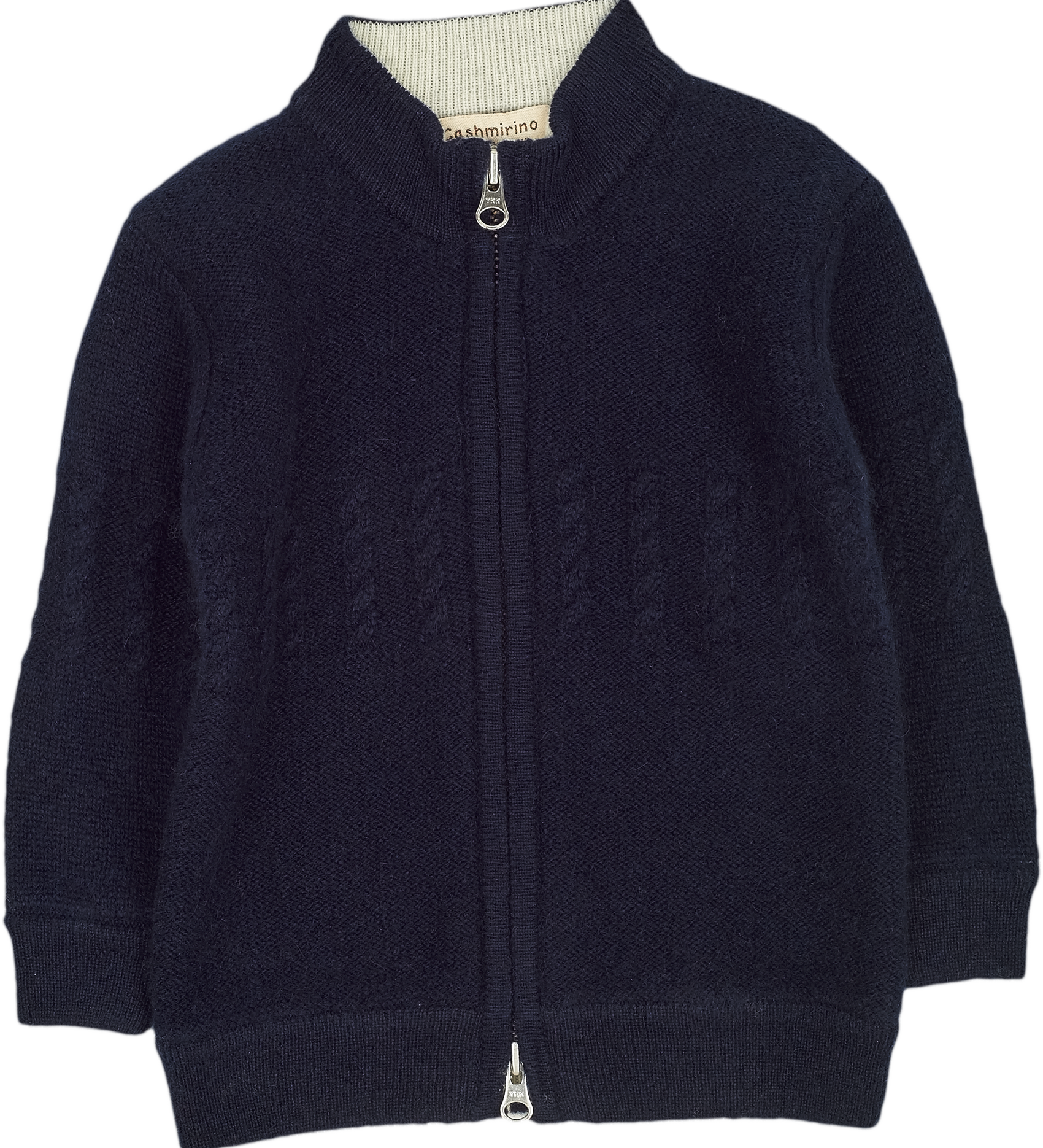 Baby Boy - Emanuele 100% Cashmere High Neck Cardigan