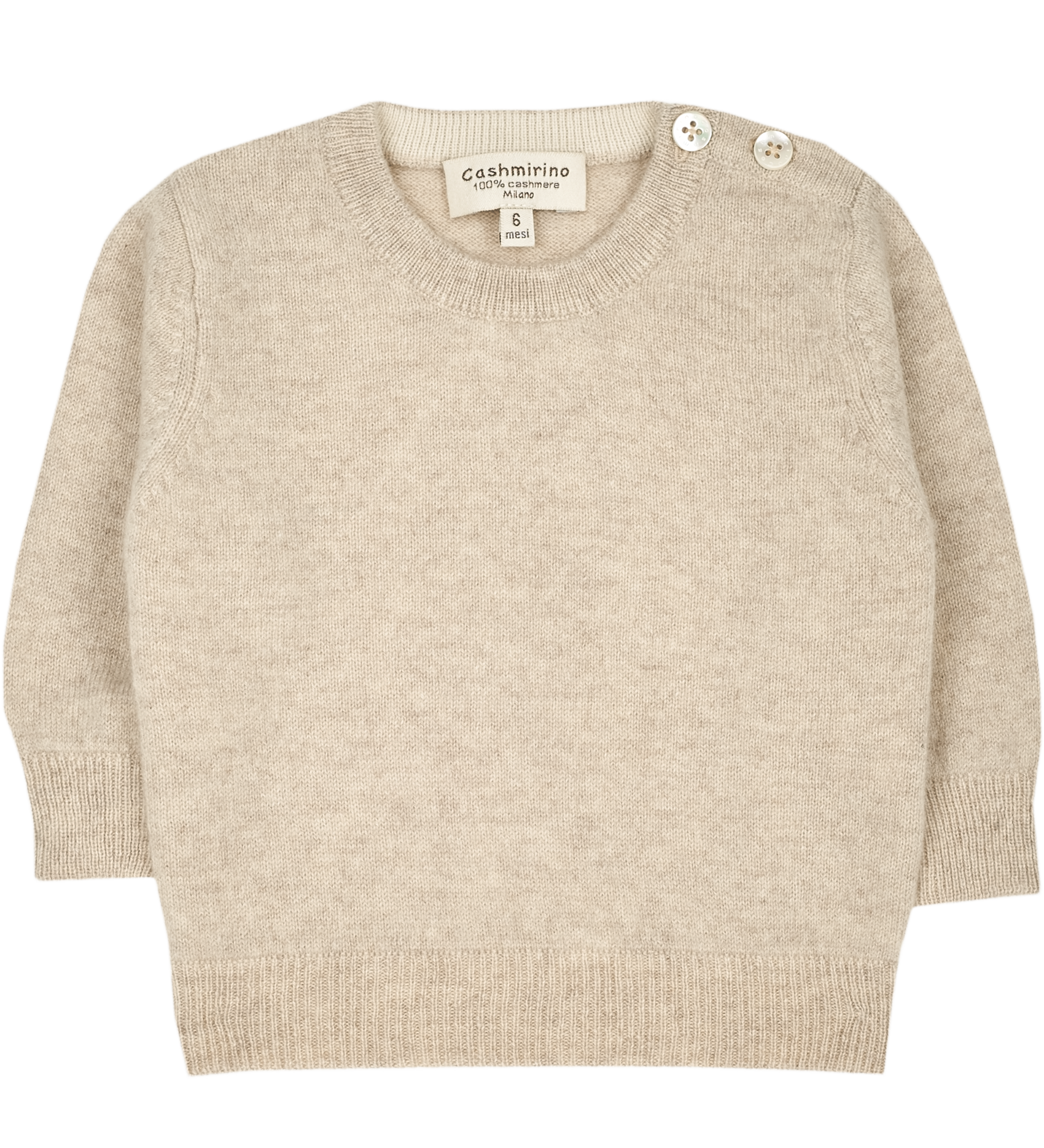 Baby Boy - Riccardo 100% Cashmere Crew Neck Jumper