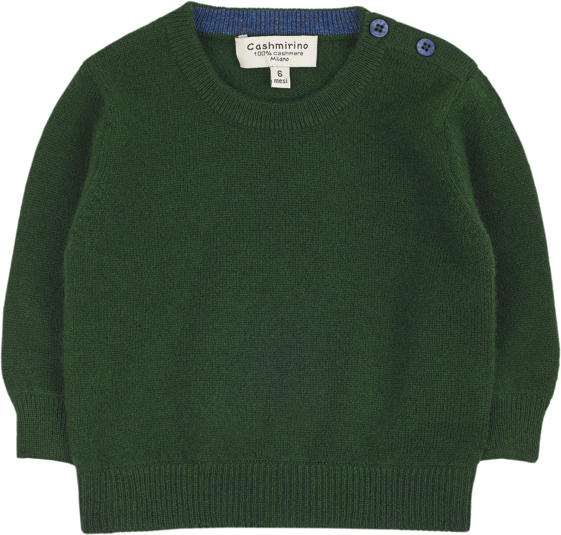 Baby Boy - Nico Jumper – 100% Lightweight Cashmere with Elbow Patches