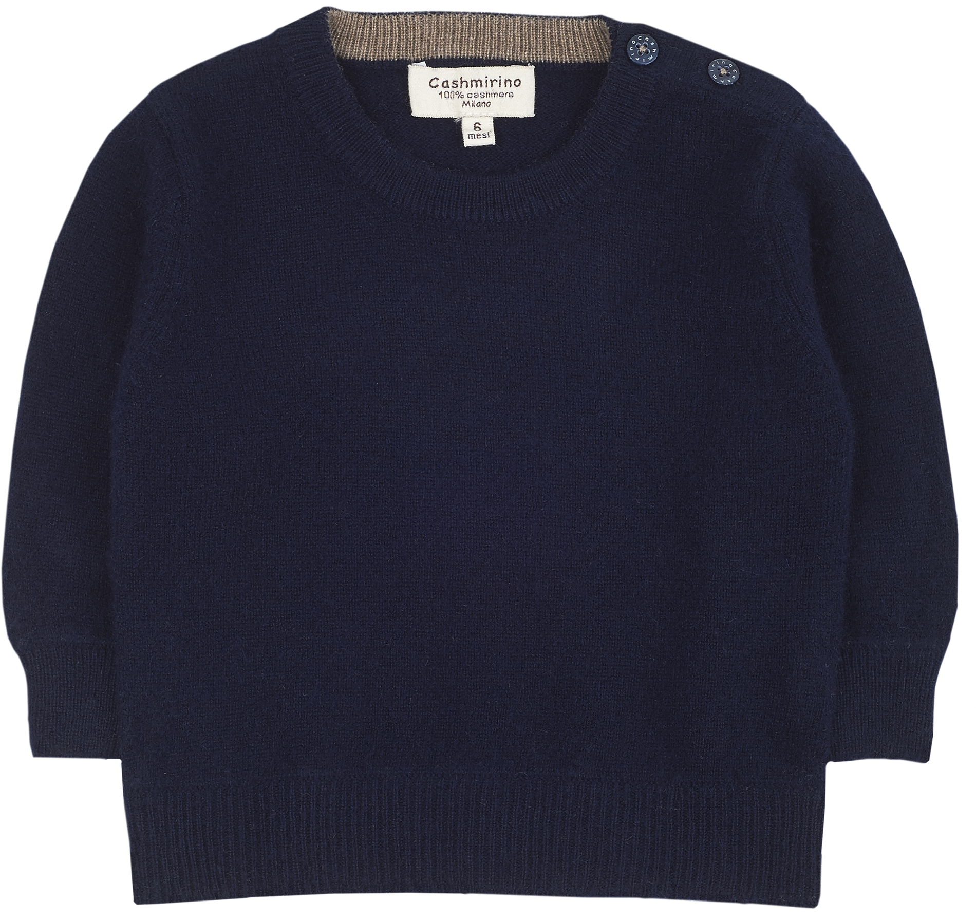 Baby Boy - Nico Jumper – 100% Lightweight Cashmere with Elbow Patches