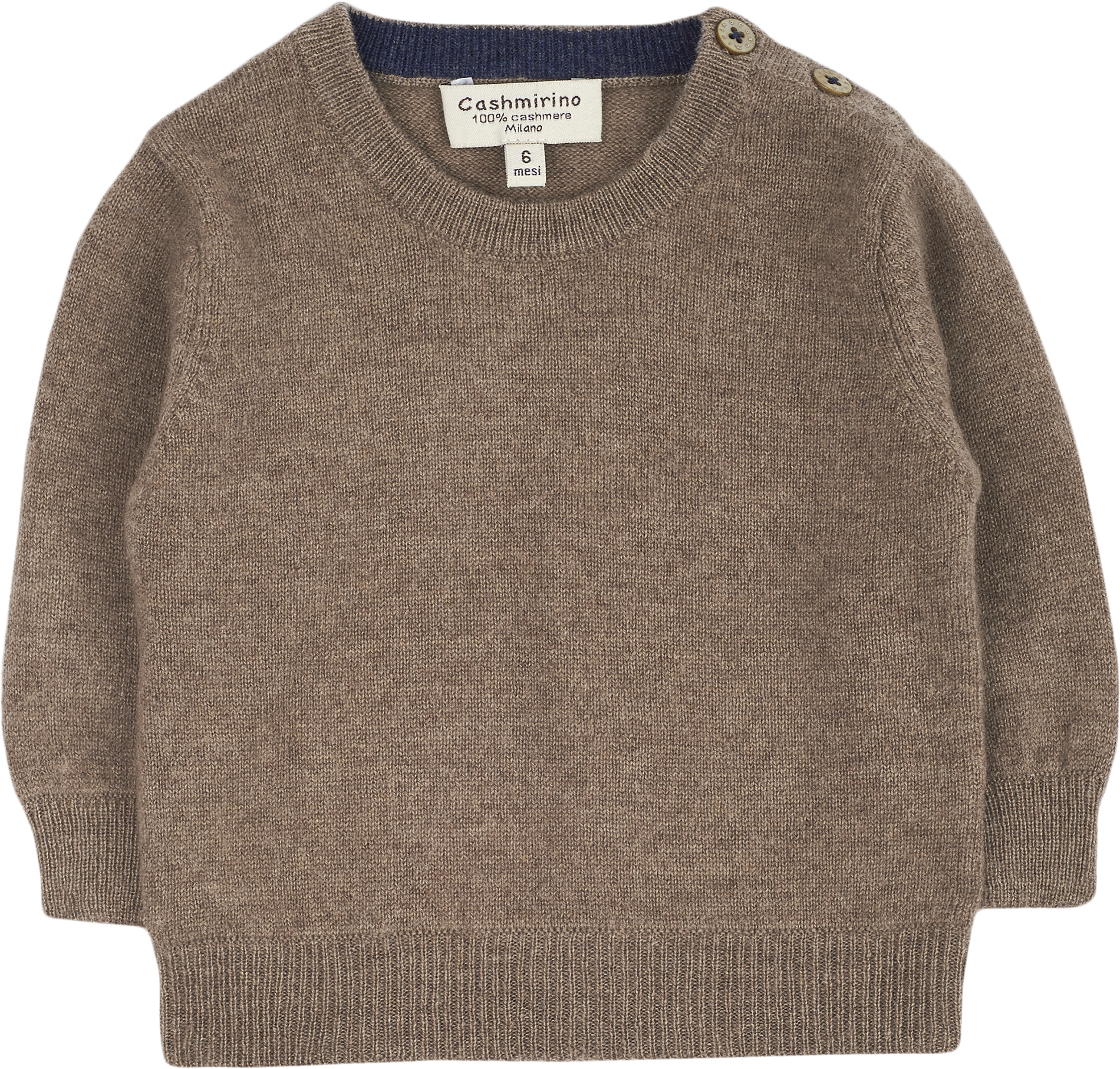 Baby Boy - Nico Jumper – 100% Lightweight Cashmere with Elbow Patches