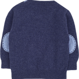 Baby Boy - Nico Jumper – 100% Lightweight Cashmere with Elbow Patches