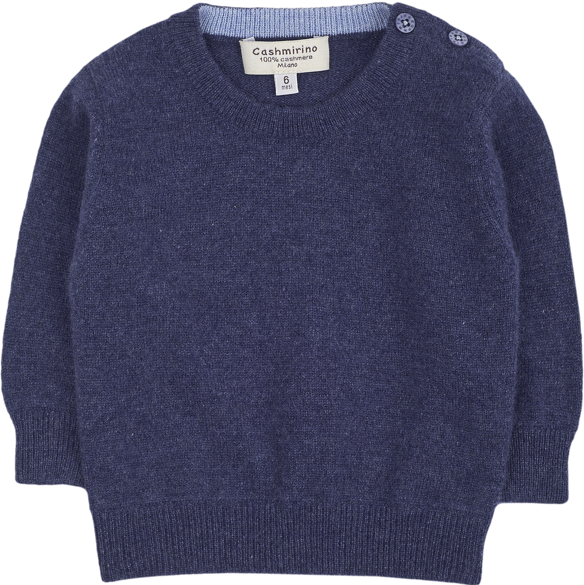 Baby Boy - Nico Jumper – 100% Lightweight Cashmere with Elbow Patches