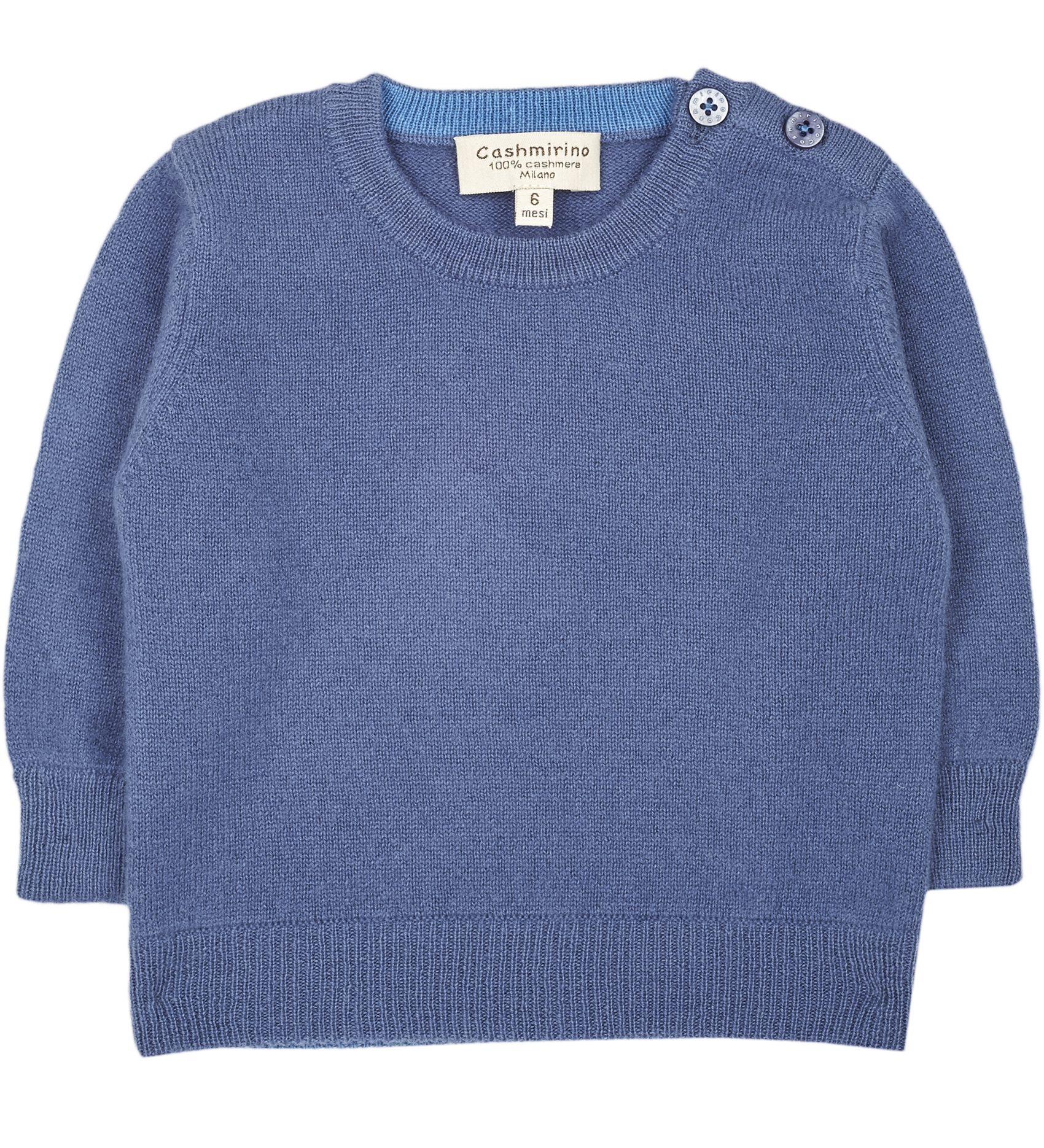 Baby Boy - Nico Jumper – 100% Lightweight Cashmere with Elbow Patches