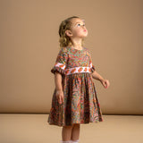 Girl - Lucille Cotton Knee Length Dress