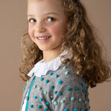 Girl - Callie 100% Cotton Blouse With Pleats and Ruffle Collar