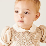Baby Girl - Charlene Exquisite Wool Dress with Hand Embroidery