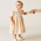 Baby Girl - Charlene Exquisite Wool Dress with Hand Embroidery