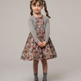 Girl - Claudette Dress – Hand-Embroidered Cotton Dress with Artistic Print
