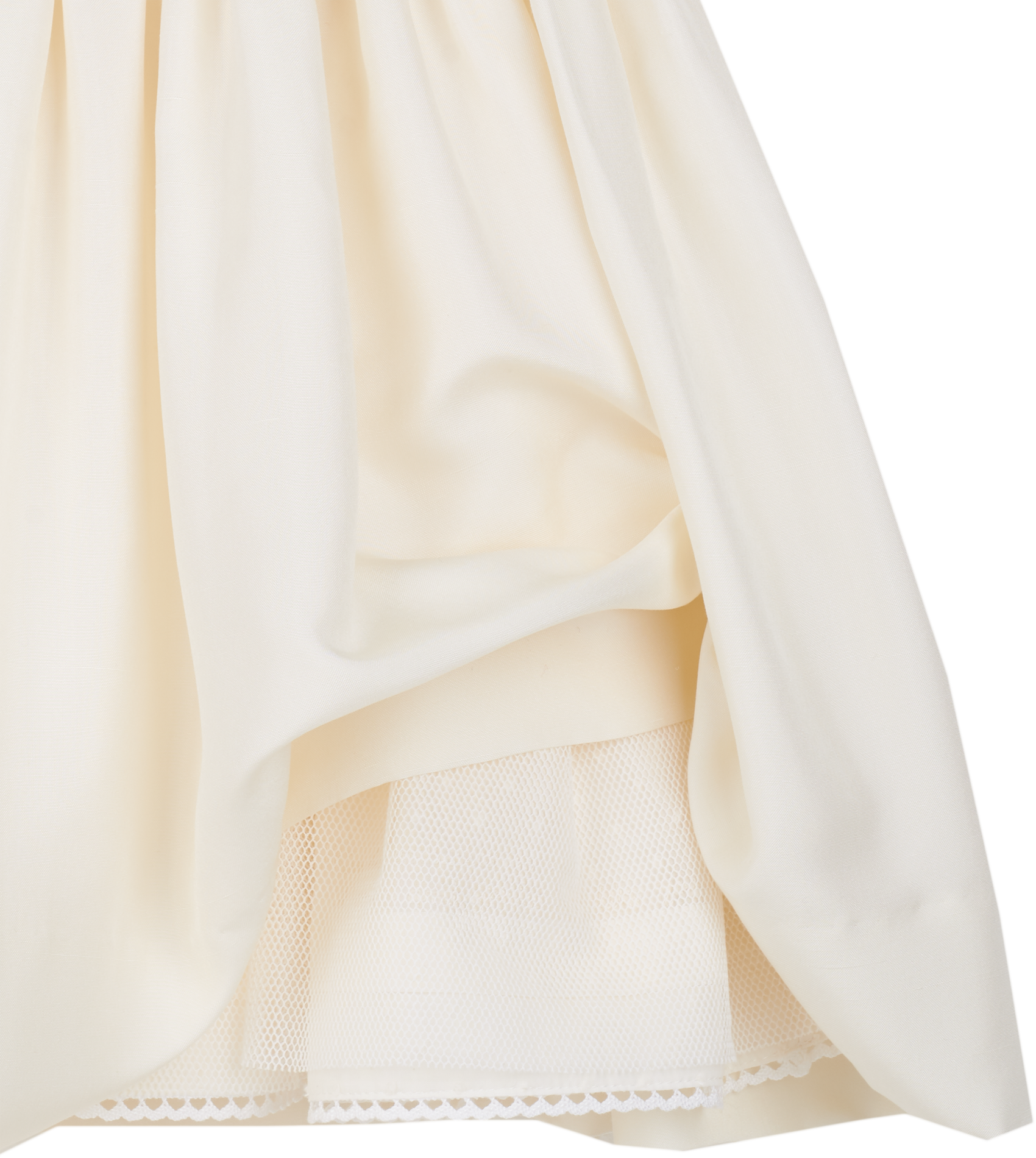 Girl - Gwenda Silk Smocked Hand Embroidered Knee Length Dress