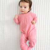 Baby Girl - Drew 100% Cashmere Romper – Knit Detail with Button Fastening