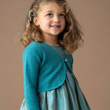 Girl - Brielle Cashmere Shrug in Braided Stitch