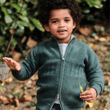 Boy - Emanuele 100% Cashmere High Neck Cardigan