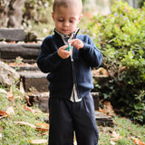 Boy - Emanuele 100% Cashmere High Neck Cardigan