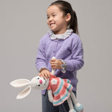Girl -  Esme Lightweight Cashmere Cardigan with Diamond Pattern